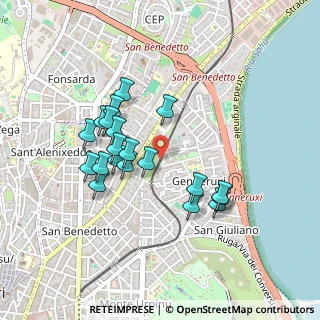 Mappa Via Berna, 09129 Cagliari CA, Italia (0.444)