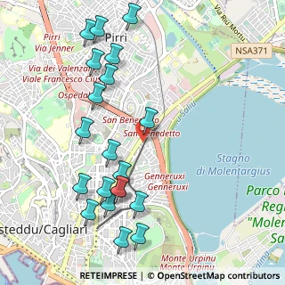 Mappa Via Luigi Galvani, 09129 Cagliari CA, Italia (1.308)