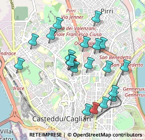 Mappa Via Liguria, 09121 Cagliari CA, Italia (1.007)