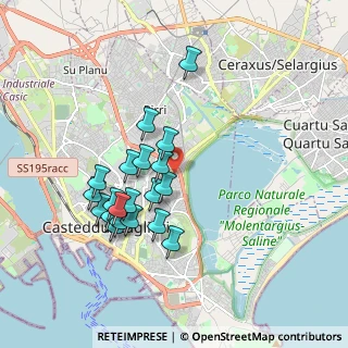Mappa Via Tel Aviv, 09129 Cagliari CA, Italia (1.8485)