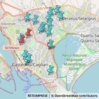 Mappa Via Tel Aviv, 09129 Cagliari CA, Italia (2.42278)