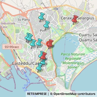 Mappa Via Tel Aviv, 09129 Cagliari CA, Italia (1.86667)