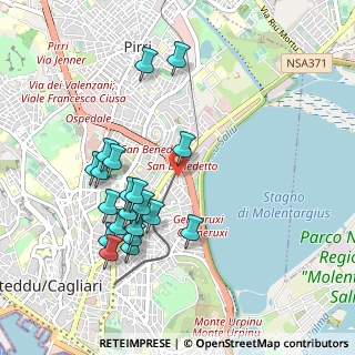 Mappa Via Tel Aviv, 09129 Cagliari CA, Italia (1.0745)