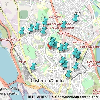 Mappa Via Basilicata, 09129 Cagliari CA, Italia (1.021)