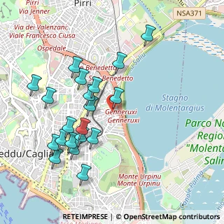 Mappa Via Atene, 09129 Cagliari CA, Italia (1.109)