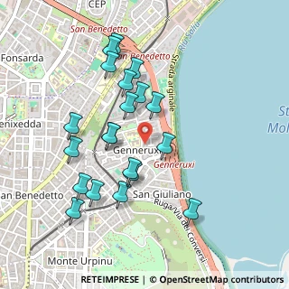 Mappa Via Atene, 09129 Cagliari CA, Italia (0.514)