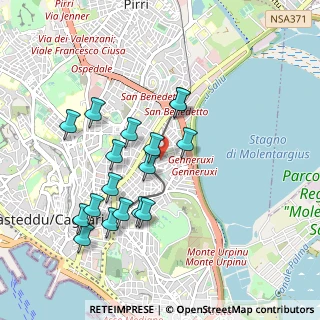 Mappa Via Budapest, 09129 Cagliari CA, Italia (0.98529)