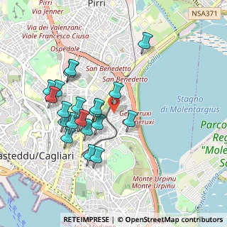 Mappa Via Budapest, 09129 Cagliari CA, Italia (0.9745)