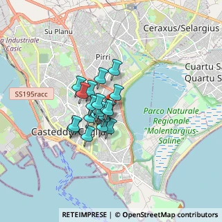 Mappa Via Budapest, 09129 Cagliari CA, Italia (1.127)