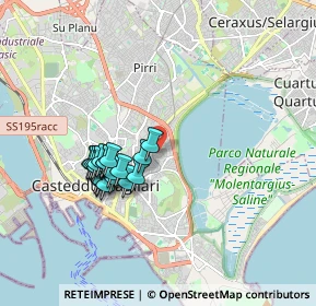 Mappa Via Budapest, 09129 Cagliari CA, Italia (1.6985)