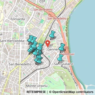 Mappa Via Budapest, 09129 Cagliari CA, Italia (0.401)