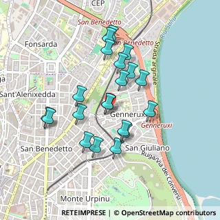 Mappa Via Budapest, 09129 Cagliari CA, Italia (0.443)