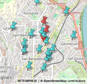 Mappa Via Pietro Cavaro, 09131 Cagliari CA, Italia (0.495)