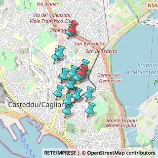 Mappa Via S. Benedetto, 09129 Cagliari CA, Italia (0.6915)