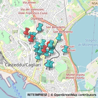 Mappa Via Ludovico Ariosto, 09128 Cagliari CA, Italia (0.6995)