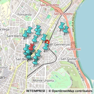 Mappa Via Genneruxi, 09129 Cagliari CA, Italia (0.4755)