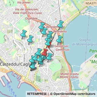 Mappa Via Genneruxi, 09129 Cagliari CA, Italia (0.8545)