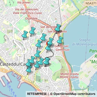 Mappa Via Genneruxi, 09129 Cagliari CA, Italia (0.88)