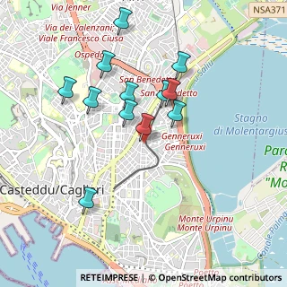 Mappa Via Genneruxi, 09129 Cagliari CA, Italia (0.93917)