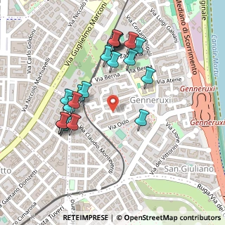 Mappa Piazza Lussemburgo, 09129 Cagliari CA, Italia (0.258)