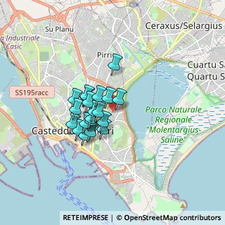 Mappa Piazza Lussemburgo, 09129 Cagliari CA, Italia (1.2855)