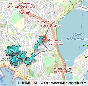 Mappa Via Dublino, 09129 Cagliari CA, Italia (1.567)