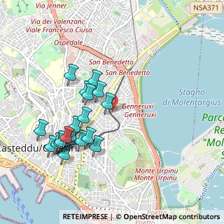 Mappa Via Dublino, 09129 Cagliari CA, Italia (1.07)
