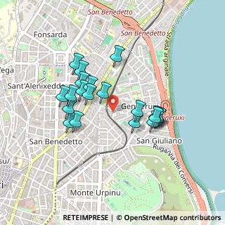 Mappa Via Dublino, 09129 Cagliari CA, Italia (0.423)