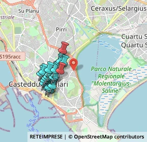 Mappa Via Sofia, 09129 Cagliari CA, Italia (1.621)