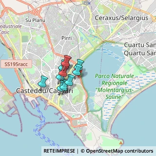 Mappa Via Sofia, 09129 Cagliari CA, Italia (1.10273)