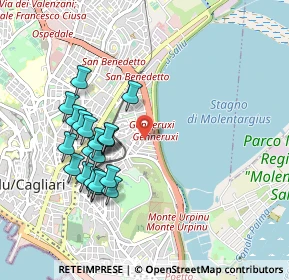 Mappa Via Lione, 09129 Cagliari CA, Italia (1.0085)