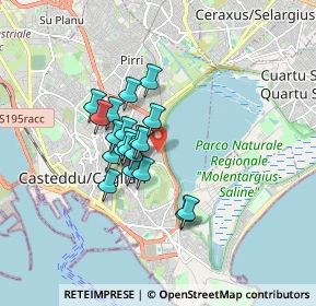 Mappa Via Lione, 09129 Cagliari CA, Italia (1.3315)