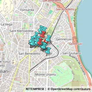 Mappa Via Pierluigi da Palestrina, 09129 Cagliari CA, Italia (0.2665)