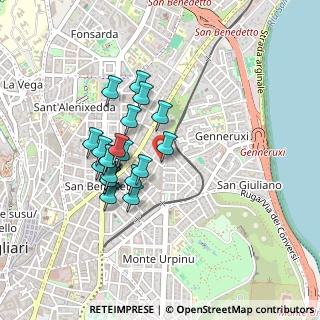 Mappa Via Pierluigi da Palestrina, 09129 Cagliari CA, Italia (0.4025)