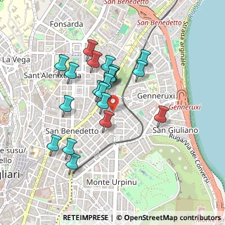 Mappa Via Pierluigi da Palestrina, 09129 Cagliari CA, Italia (0.434)