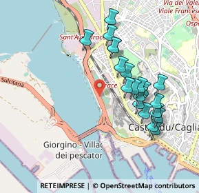 Mappa SS 195 Racc, 09123 Cagliari CA (0.9985)