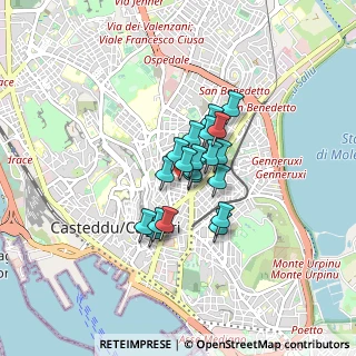 Mappa Via Francesco Cocco Ortu, 09128 Cagliari CA, Italia (0.561)