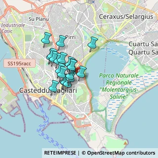 Mappa Via Nizza, 09129 Cagliari CA, Italia (1.3445)