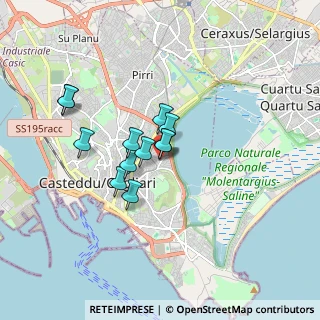 Mappa Via Nizza, 09129 Cagliari CA, Italia (1.36833)
