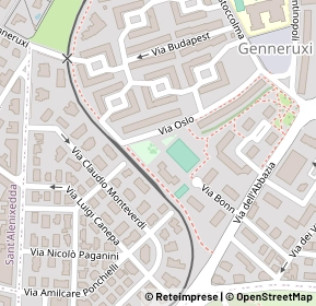 Mappa Via Bonn, 09129 Cagliari CA, Italia (0.16)