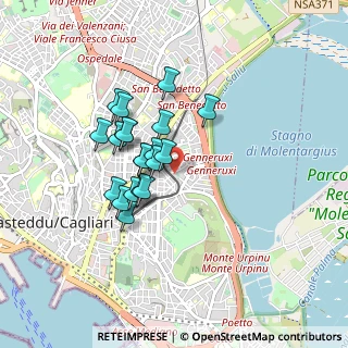Mappa Via Bonn, 09129 Cagliari CA, Italia (0.7475)