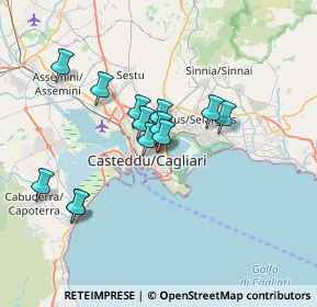 Mappa Via Francesco Petrarca, 09129 Cagliari CA, Italia (6.43308)