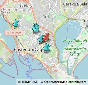 Mappa Via Francesco Petrarca, 09129 Cagliari CA, Italia (1.10727)