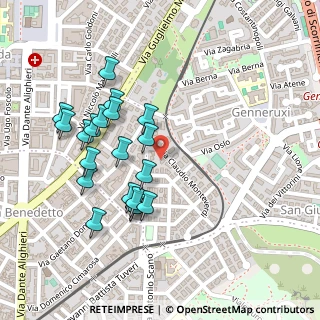 Mappa Via Claudio Monteverdi, 09129 Cagliari CA, Italia (0.2555)