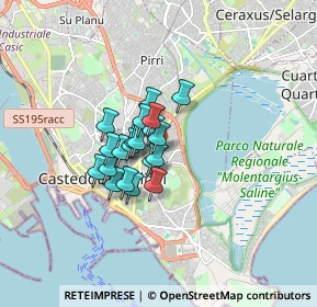 Mappa Via Claudio Monteverdi, 09129 Cagliari CA, Italia (1.1025)