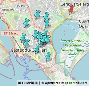 Mappa Via Claudio Monteverdi, 09129 Cagliari CA, Italia (1.36529)