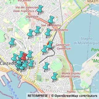 Mappa Via Claudio Monteverdi, 09129 Cagliari CA, Italia (1.334)