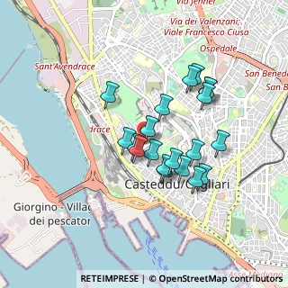 Mappa Via Edmondo De Magistris, 09123 Cagliari CA, Italia (0.79)