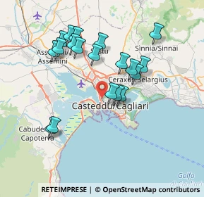 Mappa Piazzetta L'Unione Sarda, 09122 Cagliari CA, Italia (7.66632)
