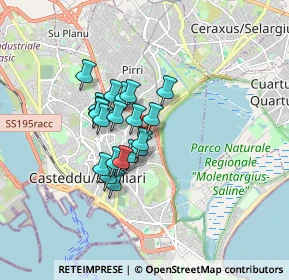 Mappa Via Zagabria, 09129 Cagliari CA, Italia (1.293)